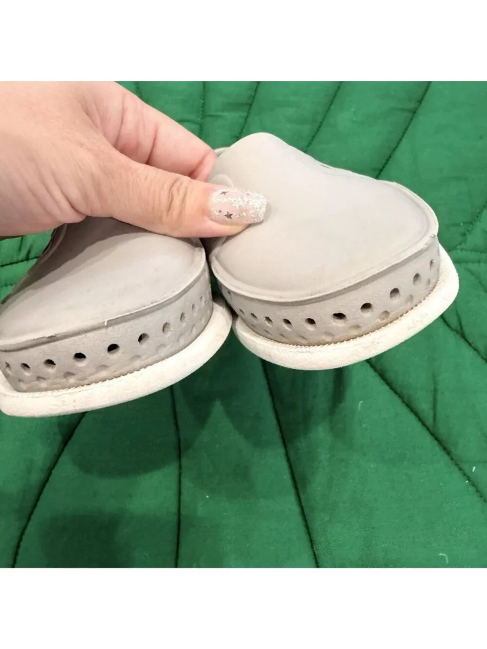Native Shoes Howard Toddler 7 Gray Slip On Boat Shoes Loafers Water Shoes